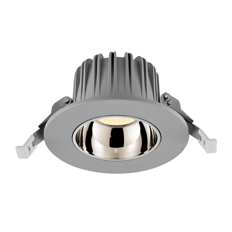Deko-Light Deko-Light, Einbaustrahler, Tarvos 100, 10,5 W, DALI, 3000 K, 45 Grad, Hellgrau, 1310 lm, Eingangsspannung: 220-240 V/AC, Aluminium, IP 20