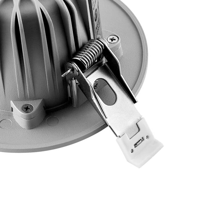 Deko-Light Deko-Light, Einbaustrahler, Tarvos 100, 10,5 W, 4000 K, 45 Grad, Hellgrau, 1360 lm, Eingangsspannung: 220-240 V/AC, Aluminium, IP 20