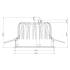 Deko-Light, Einbaustrahler, Tarvos 150, 14,5 W, 3000 K, 45 Grad, Hellgrau, 1750 lm, Eingangsspannung: 220-240 V/AC, Aluminium, IP 20