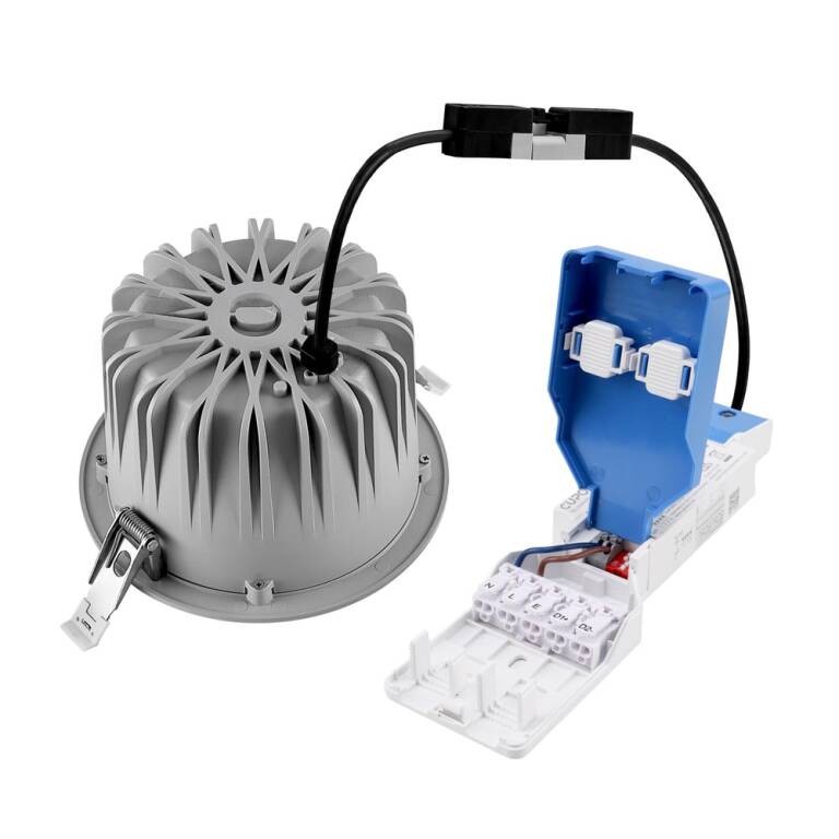 Deko-Light Deko-Light, Einbaustrahler, Tarvos 150, 14,5 W, 4000 K, 45 Grad, Hellgrau, 1810 lm, Eingangsspannung: 220-240 V/AC, Aluminium, IP 20