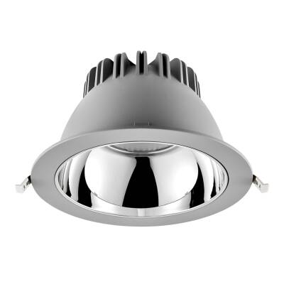 Deko-Light Deko-Light, Einbaustrahler, Tarvos 240, 25 W, DALI, 3000 K, 45 Grad, Hellgrau, 3070 lm, Eingangsspannung: 220-240 V/AC, Aluminium, IP 20