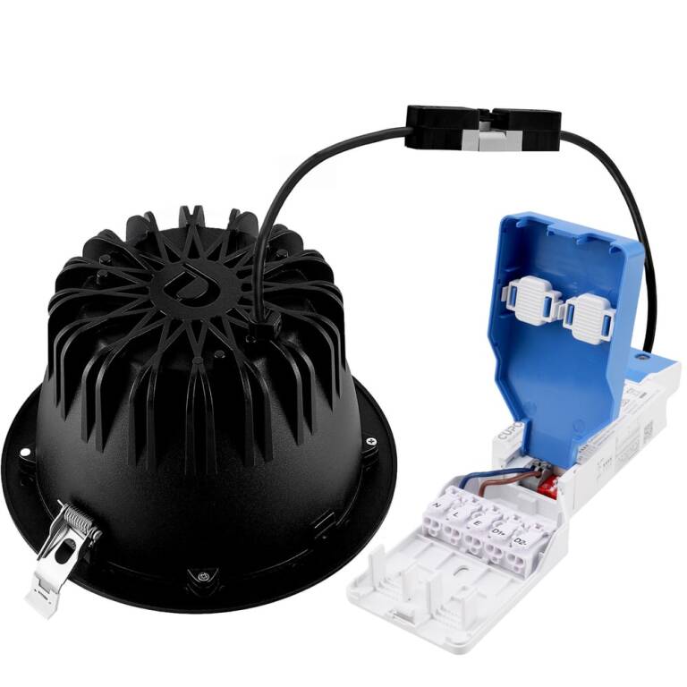 Deko-Light Deko-Light, Einbaustrahler, Tarvos 190, 21,5 W, 3000 K, 45 Grad, Schwarz, 2630 lm, Eingangsspannung: 220-240 V/AC, Aluminium, IP 20