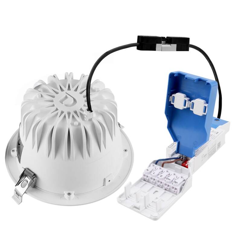 Deko-Light Deko-Light, Einbaustrahler, Tarvos 190, 21,5 W, 3000 K, 45 Grad, Weiß, 2630 lm, Eingangsspannung: 220-240 V/AC, Aluminium, IP 20