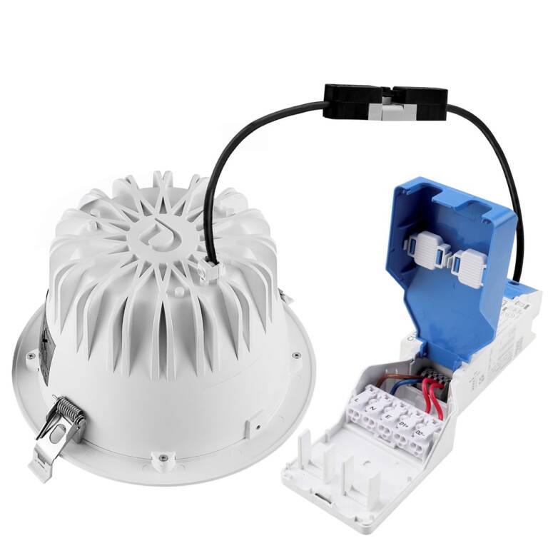 Deko-Light Deko-Light, Einbaustrahler, Tarvos 190, 21,5 W, DALI, 3000 K, 45 Grad, Weiß, 2630 lm, Eingangsspannung: 220-240 V/AC, Aluminium, IP 20