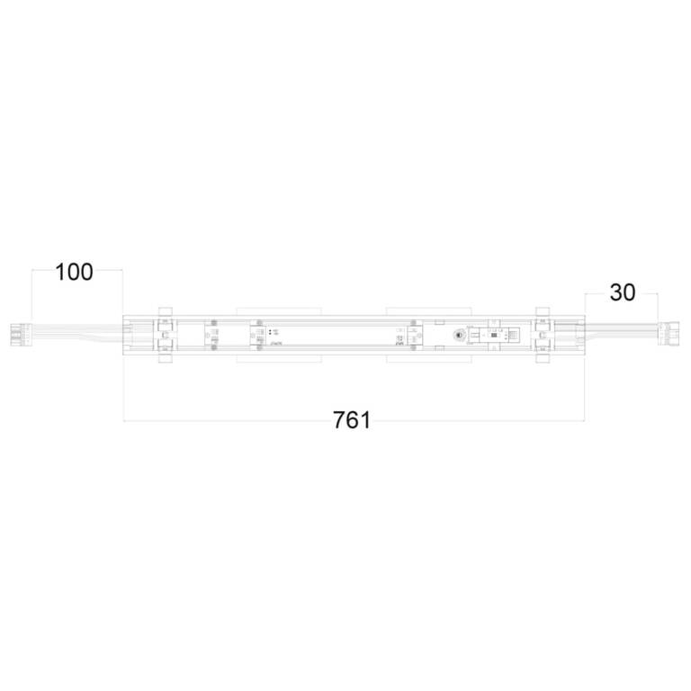 Deko-Light Deko-Light, Lichtbandsystem, Sanotrunk Universal Spot Double, 60 W, DALI, 4000 K, Weiß, 8580 lm, Eingangsspannung: 180-264 V/AC, Aluminium, IP 40