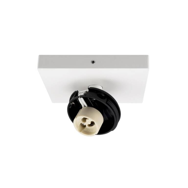 Deko-Light Deko-Light, Deckenaufbauleuchte, Can Tilt Square Base, 1x 7,5 W GU10, Weiß, Eingangsspannung: 220-240 V/AC, Aluminium, IP 20