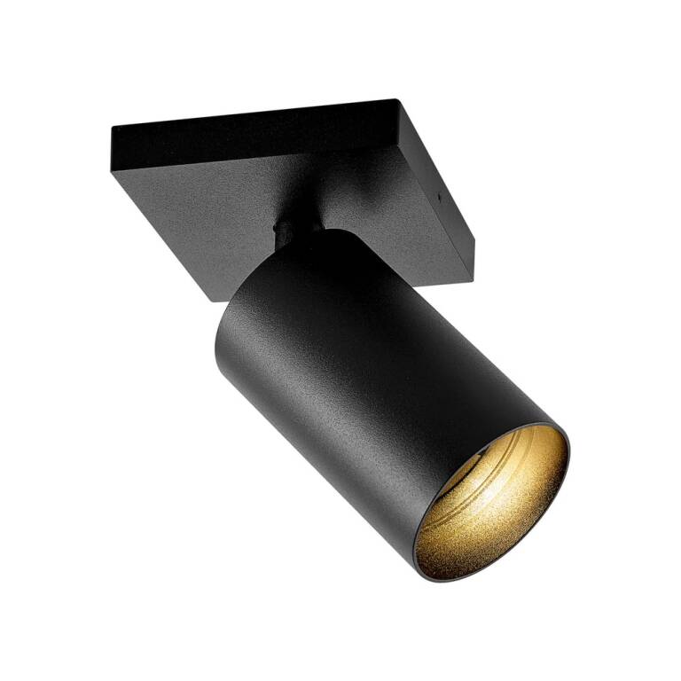 Deko-Light Deko-Light, Deckenaufbauleuchte, Can Tilt Square Base, 1x 7,5 W GU10, Schwarz, Eingangsspannung: 220-240 V/AC, Aluminium, IP 20