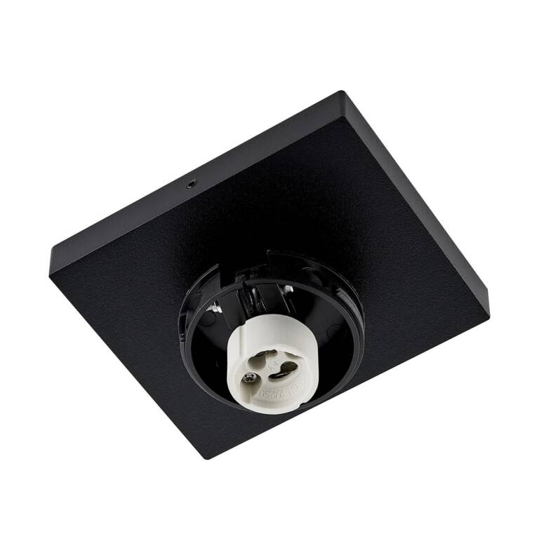 Deko-Light Deko-Light, Deckenaufbauleuchte, Can Tilt Square Base, 1x 7,5 W GU10, Schwarz, Eingangsspannung: 220-240 V/AC, Aluminium, IP 20