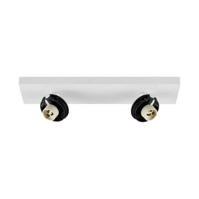 Deko-Light Deko-Light, Deckenaufbauleuchte, Can Tilt Square Base, 2x 7,5 W GU10, Weiß, Eingangsspannung: 220-240 V/AC, Aluminium, IP 20