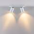 Deko-Light, Deckenaufbauleuchte, Can Tilt Square Base, 2x 7,5 W GU10, Weiß, Eingangsspannung: 220-240 V/AC, Aluminium, IP 20