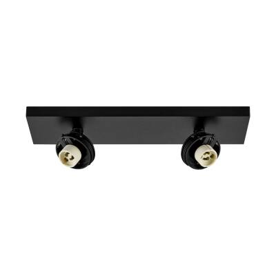 Deko-Light Deko-Light, Deckenaufbauleuchte, Can Tilt Square Base, 2x 7,5 W GU10, Schwarz, Eingangsspannung: 220-240 V/AC, Aluminium, IP 20
