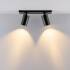 Deko-Light, Deckenaufbauleuchte, Can Tilt Square Base, 2x 7,5 W GU10, Schwarz, Eingangsspannung: 220-240 V/AC, Aluminium, IP 20