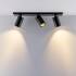Deko-Light, Deckenaufbauleuchte, Can Tilt Square Base, 3x 7,5 W GU10, Schwarz, Eingangsspannung: 220-240 V/AC, Aluminium, IP 20