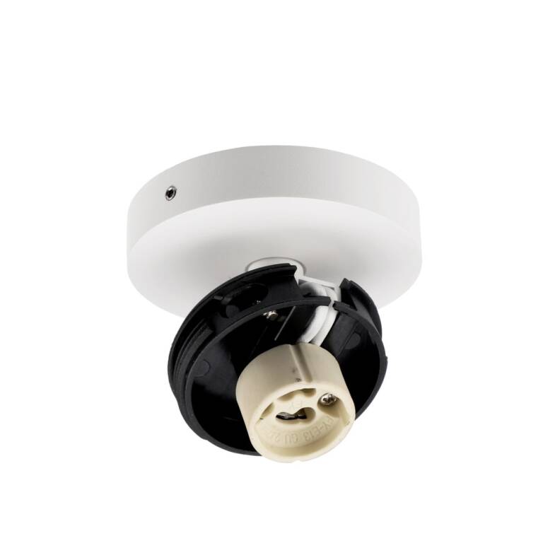 Deko-Light Deko-Light, Deckenaufbauleuchte, Can Tilt Round Base, 1x 7,5 W GU10, Weiß, Eingangsspannung: 220-240 V/AC, Aluminium, IP 20