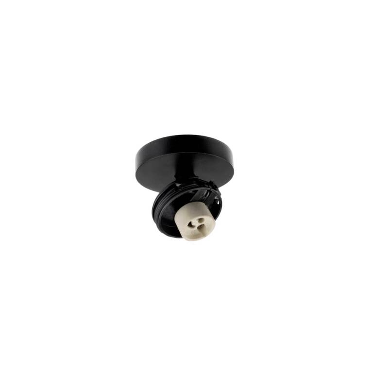 Deko-Light Deko-Light, Deckenaufbauleuchte, Can Tilt Round Base, 1x 7,5 W GU10, Schwarz, Eingangsspannung: 220-240 V/AC, Aluminium, IP 20
