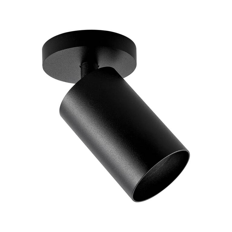 Deko-Light Deko-Light, Deckenaufbauleuchte, Can Tilt Round Base, 1x 7,5 W GU10, Schwarz, Eingangsspannung: 220-240 V/AC, Aluminium, IP 20