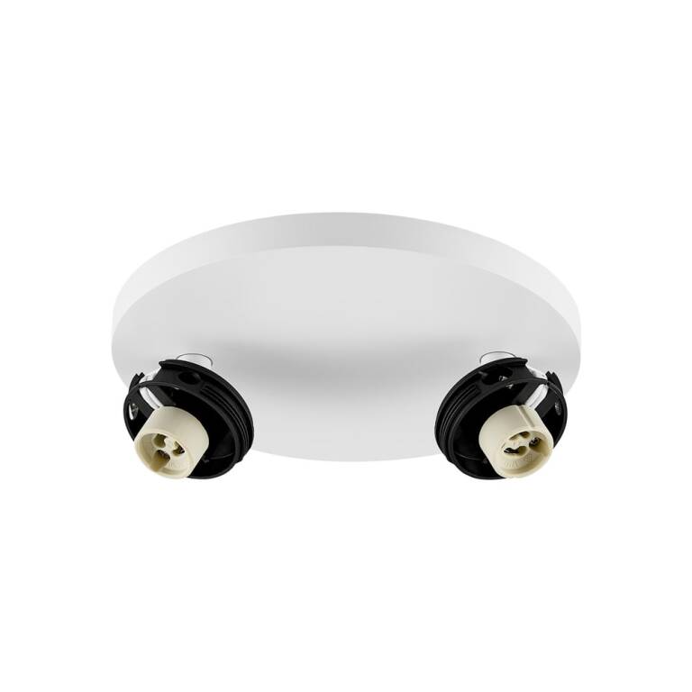 Deko-Light Deko-Light, Deckenaufbauleuchte, Can Tilt Round Base, 2x 7,5 W GU10, Weiß, Eingangsspannung: 220-240 V/AC, Aluminium, IP 20