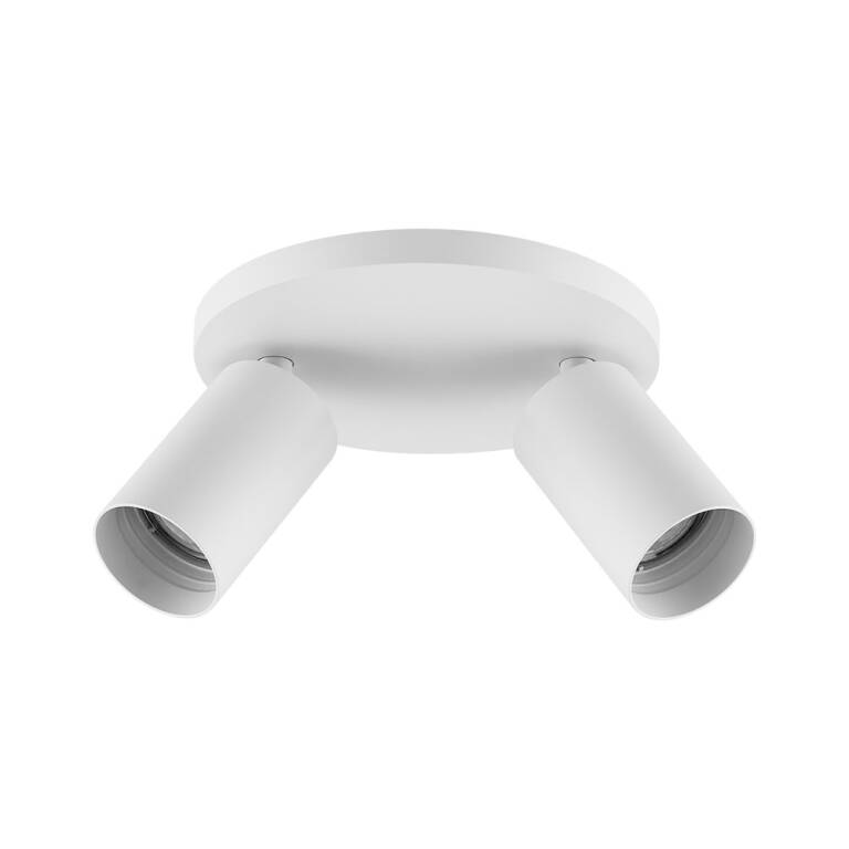 Deko-Light Deko-Light, Deckenaufbauleuchte, Can Tilt Round Base, 2x 7,5 W GU10, Weiß, Eingangsspannung: 220-240 V/AC, Aluminium, IP 20