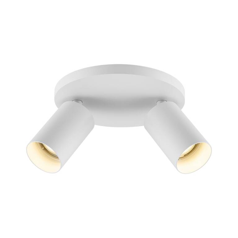 Deko-Light Deko-Light, Deckenaufbauleuchte, Can Tilt Round Base, 2x 7,5 W GU10, Weiß, Eingangsspannung: 220-240 V/AC, Aluminium, IP 20