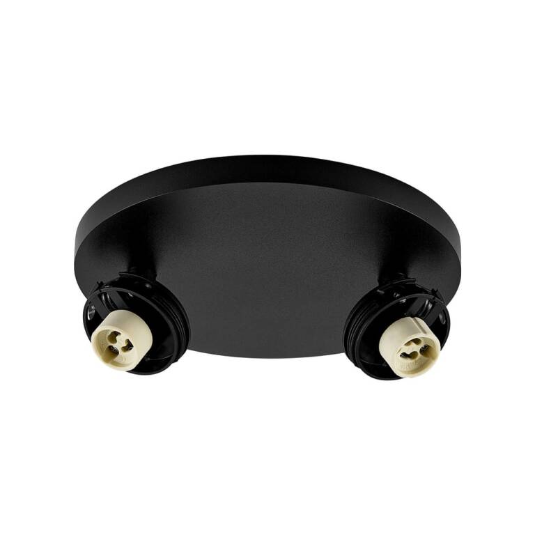 Deko-Light Deko-Light, Deckenaufbauleuchte, Can Tilt Round Base, 2x 7,5 W GU10, Schwarz, Eingangsspannung: 220-240 V/AC, Aluminium, IP 20