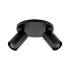 Deko-Light, Deckenaufbauleuchte, Can Tilt Round Base, 2x 7,5 W GU10, Schwarz, Eingangsspannung: 220-240 V/AC, Aluminium, IP 20