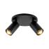 Deko-Light, Deckenaufbauleuchte, Can Tilt Round Base, 2x 7,5 W GU10, Schwarz, Eingangsspannung: 220-240 V/AC, Aluminium, IP 20