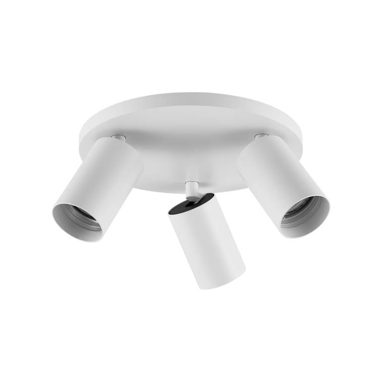 Deko-Light Deko-Light, Deckenaufbauleuchte, Can Tilt Round Base, 3x 7,5 W GU10, Weiß, Eingangsspannung: 220-240 V/AC, Aluminium, IP 20