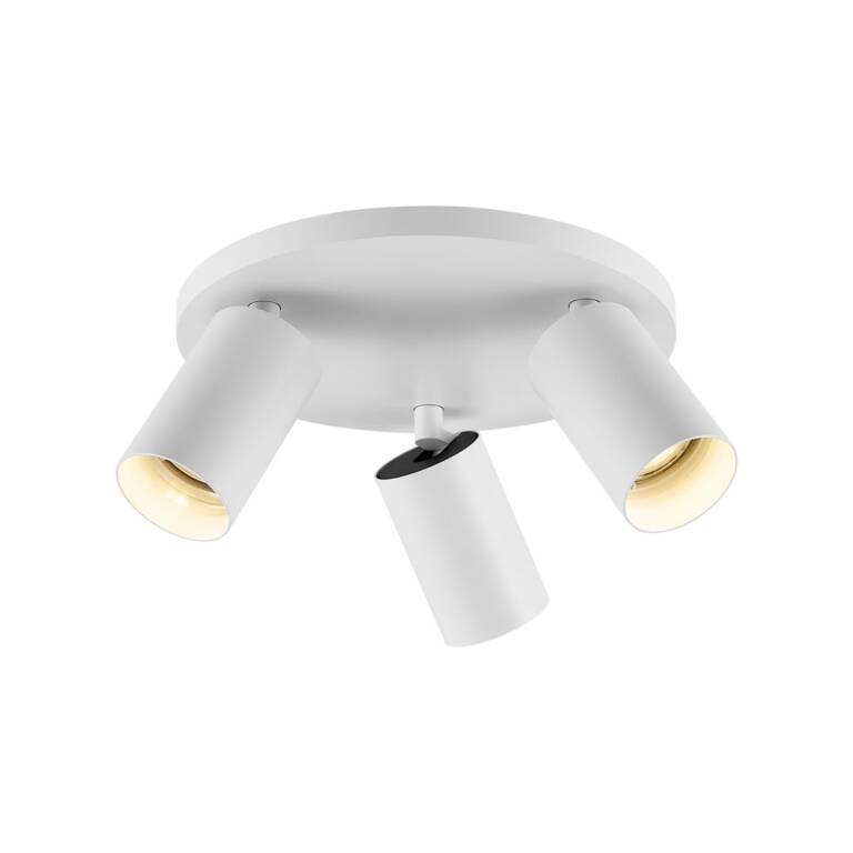 Deko-Light Deko-Light, Deckenaufbauleuchte, Can Tilt Round Base, 3x 7,5 W GU10, Weiß, Eingangsspannung: 220-240 V/AC, Aluminium, IP 20