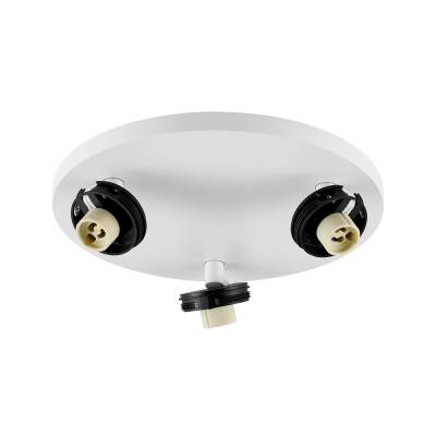 Deko-Light Deko-Light, Deckenaufbauleuchte, Can Tilt Round Base, 3x 7,5 W GU10, Weiß, Eingangsspannung: 220-240 V/AC, Aluminium, IP 20