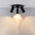 Deko-Light, Deckenaufbauleuchte, Can Tilt Round Base, 3x 7,5 W GU10, Schwarz, Eingangsspannung: 220-240 V/AC, Aluminium, IP 20