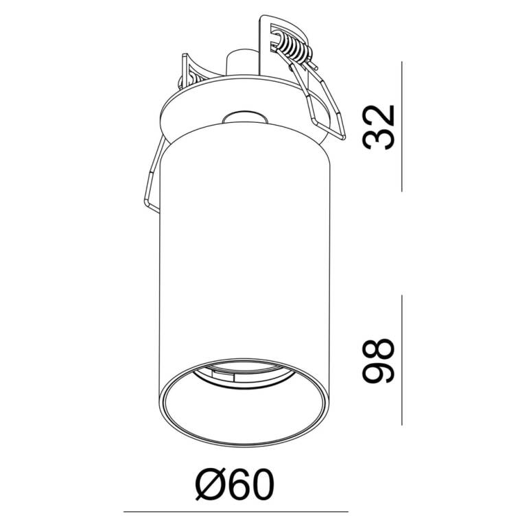Deko-Light Deko-Light, Einbaustrahler, Can Tilt Round, 1x 7,5 W GU10, Weiß, Ja, Eingangsspannung: 220-240 V/AC, IP 20