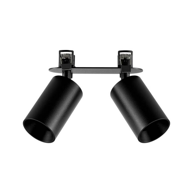 Deko-Light Deko-Light, Einbaustrahler, Can Tilt Round, 2x 7,5 W GU10, Schwarz, Ja, Eingangsspannung: 220-240 V/AC, IP 20