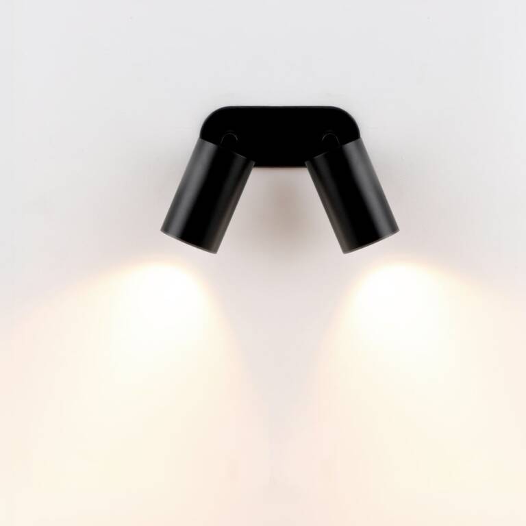 Deko-Light Deko-Light, Einbaustrahler, Can Tilt Round, 2x 7,5 W GU10, Schwarz, Ja, Eingangsspannung: 220-240 V/AC, IP 20