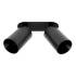 Deko-Light, Einbaustrahler, Can Tilt Round, 2x 7,5 W GU10, Schwarz, Ja, Eingangsspannung: 220-240 V/AC, IP 20