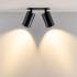 Deko-Light, Einbaustrahler, Can Tilt Round, 2x 7,5 W GU10, Schwarz, Ja, Eingangsspannung: 220-240 V/AC, IP 20