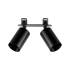 Deko-Light, Einbaustrahler, Can Tilt Round, 2x 7,5 W GU10, Schwarz, Ja, Eingangsspannung: 220-240 V/AC, IP 20