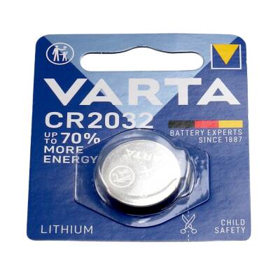 Deko-Light Deko-Light, Elektrisches Systemzubehör, Varta Knopfzelle, CR2032, Lithium 3 V, Metall, Höhe: 3.2 mm, Durchmesser: 20 mm, IP 20