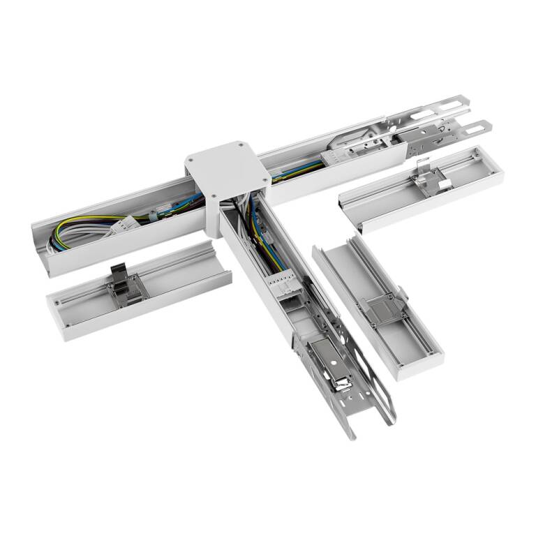 Deko-Light Deko-Light, Elektrisches Systemzubehör, Sanotrunk Universal, T-Verbinder rechts Typ A 7 Adern, DALI, Aluminium, Länge: 515.4 mm, Breite: 304.3 mm, Höhe: 73 mm