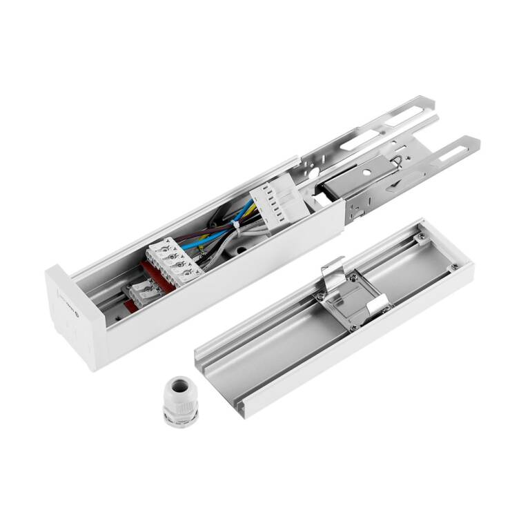 Deko-Light Deko-Light, Elektrisches Systemzubehör, Sanotrunk Universal, Einspeisestück, Aluminium, Länge: 383.1 mm, Breite: 64.7 mm, Höhe: 65.5 mm
