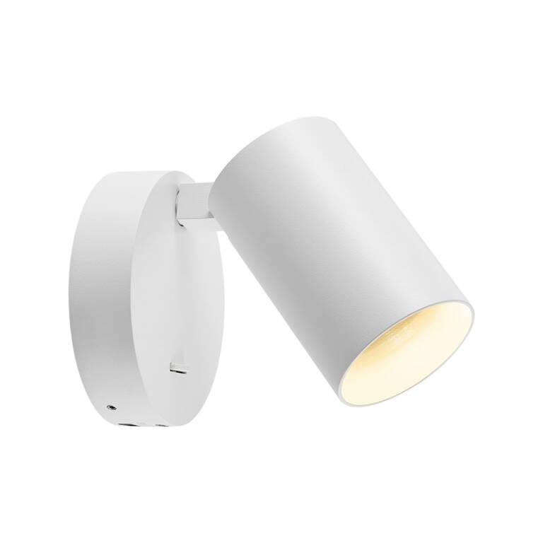 Deko-Light Deko-Light, Mechanisches Systemzubehör, Zylindergehäuse für Can Tisch / Steh / Wandleuchte, Weiß, Aluminium, Höhe: 95 mm, Durchmesser: 60 mm, IP 20