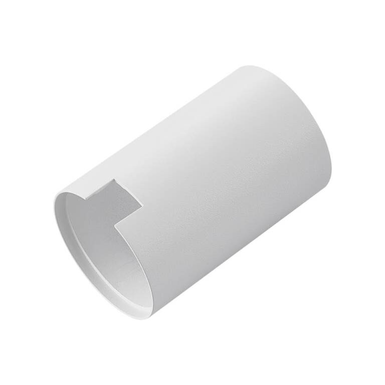 Deko-Light Deko-Light, Mechanisches Systemzubehör, Zylindergehäuse für Can Tisch / Steh / Wandleuchte, Weiß, Aluminium, Höhe: 95 mm, Durchmesser: 60 mm, IP 20