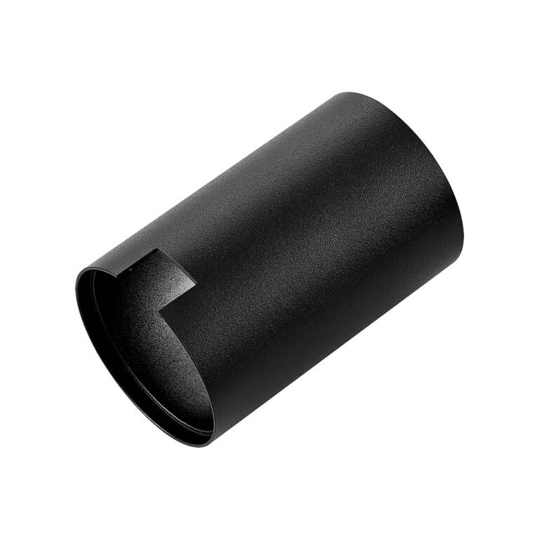 Deko-Light Deko-Light, Mechanisches Systemzubehör, Zylindergehäuse für Can Tisch / Steh / Wandleuchte, Schwarz, Aluminium, Höhe: 95 mm, Durchmesser: 60 mm, IP 20