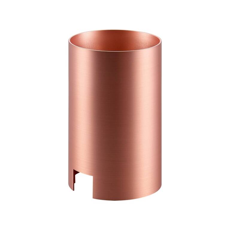 Deko-Light Deko-Light, Mechanisches Systemzubehör, Zylindergehäuse für Can Tisch / Steh / Wandleuchte, Rosé, Aluminium, Höhe: 95 mm, Durchmesser: 60 mm, IP 20
