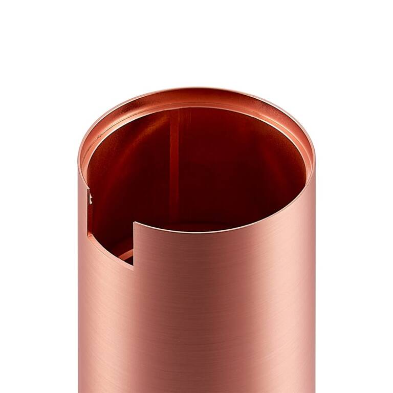 Deko-Light Deko-Light, Mechanisches Systemzubehör, Zylindergehäuse für Can Tisch / Steh / Wandleuchte, Rosé, Aluminium, Höhe: 95 mm, Durchmesser: 60 mm, IP 20