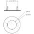 Deko-Light, Mechanisches Montagezubehör, Reduzierring rund 130/70 mm, Verkehrsweiß, Metall, Höhe: 1.7 mm, Durchmesser: 130 mm