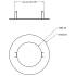 Deko-Light, Mechanisches Montagezubehör, Reduzierring rund 155/95 mm, Verkehrsweiß, Metall, Höhe: 1.7 mm, Durchmesser: 155 mm