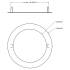 Deko-Light, Mechanisches Montagezubehör, Reduzierring rund 240/180 mm, Verkehrsweiß, Metall, Höhe: 1.7 mm, Durchmesser: 240 mm
