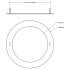 Deko-Light, Mechanisches Montagezubehör, Reduzierring rund 280/210 mm, Verkehrsweiß, Metall, Höhe: 1.7 mm, Durchmesser: 280 mm