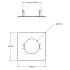 Deko-Light, Mechanisches Montagezubehör, Reduzierring eckig 130/70 mm, Verkehrsweiß, Metall, Länge: 130 mm, Breite: 130 mm, Höhe: 1.7 mm