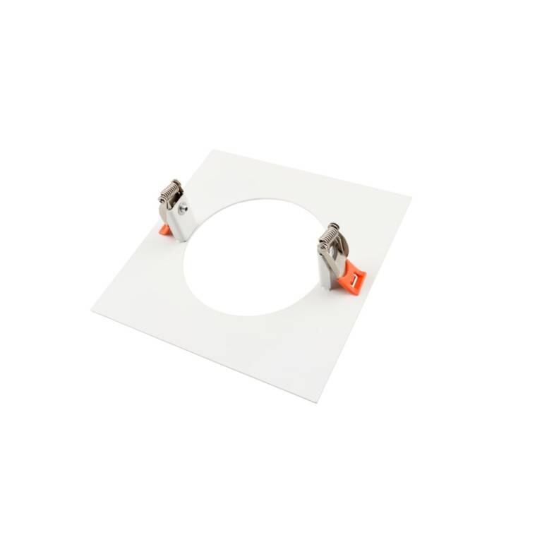 Deko-Light Deko-Light, Mechanisches Montagezubehör, Reduzierring eckig 155/95 mm, Verkehrsweiß, Metall, Länge: 155 mm, Breite: 155 mm, Höhe: 1.7 mm